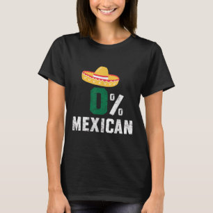 Camiseta 0% mexicano Cinco De Mayo Fiesta Sombrero Funny _2