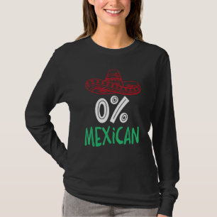 Camiseta 0 mexicano con sombrero y bigote para Cinco de 