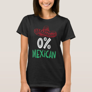 Camiseta 0 Mexicano Con Sombrero Y Mustache Para Cinco De