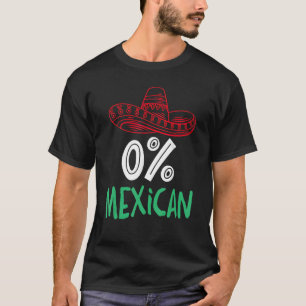 Camiseta 0 Mexicano Con Sombrero Y Mustache Para Cinco De