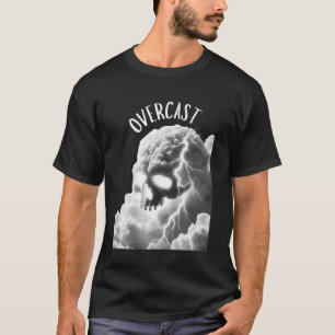 Camiseta 0 Nublado Cráneo Nube Punk Salud Mental Activo M
