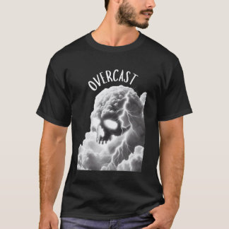 Camiseta 0 Nublado Cráneo Nube Punk Salud Mental Activo M