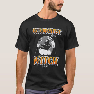 Camiseta 0 Ortodoncista de Halloween Bruja Divertida Linda 