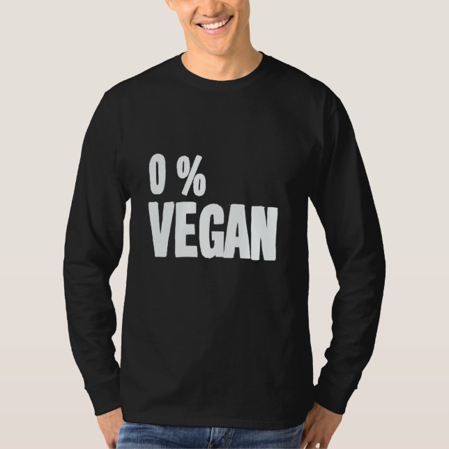Camiseta 0 Percent Vegan Smoker Grill Barbecue Meat Grillin (Anverso)
