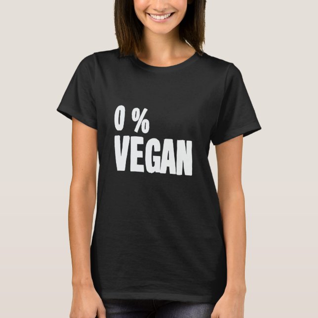 Camiseta 0 por ciento vegano ahumador parrilla barbacoa car (Anverso)