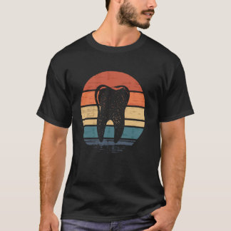 Camiseta 0 Regalo de diente molar retro para higienista den