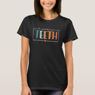 Camiseta 0 Retro Es un Buen Día para Salvar Dientes Dental 