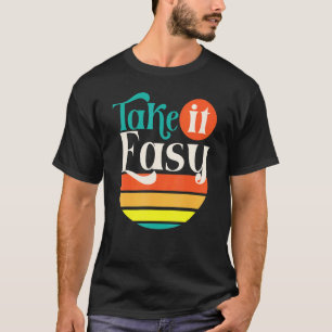 Camiseta 0 Retro Tómelo con Calma Salud Mental Motivación P