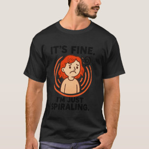 Camiseta 0 Salud Mental en Espiral Divertida Ansiedad Intro