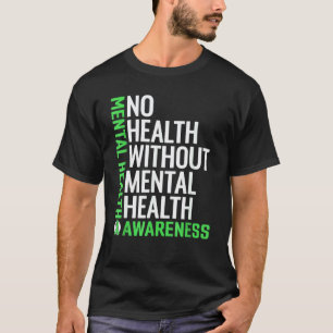 Camiseta 0 Salud Mental  Lucha Contra El Estigma Conciencia