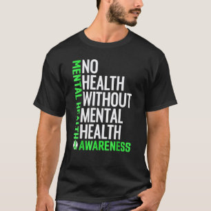 Camiseta 0 Salud Mental Lucha Contra El Estigma Conciencia