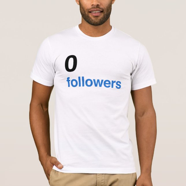 Camiseta 0 seguidores - BK (Anverso)