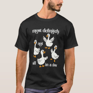 Camiseta 0 Totalmente No Todos en Fila Hombres de Ganso Div