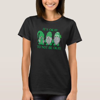 Camiseta 0 Trio Gnome Está Bien No Estar Bien Salud Mental