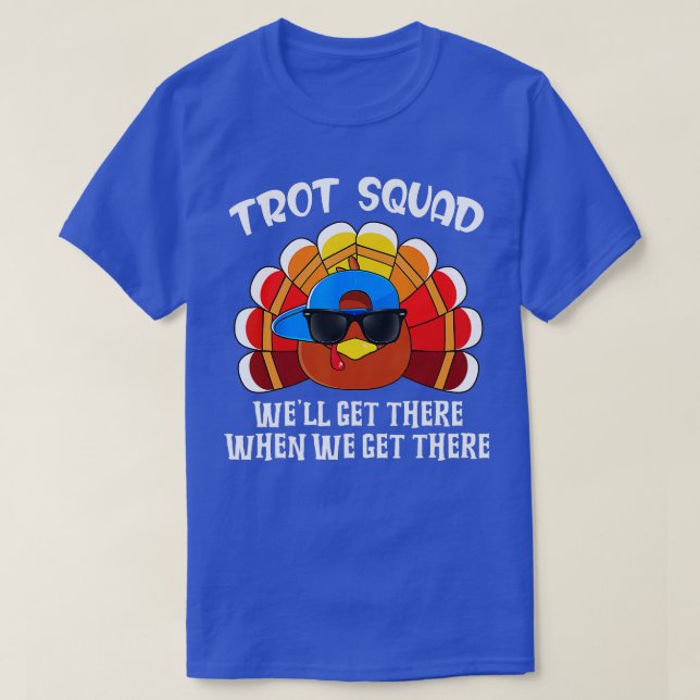 Camiseta 0 Turquia Trot Squad Gracioso Día de Acción de Gra (Diseño del anverso)