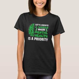 Camiseta 0 Un Mundo Donde la Salud Mental es una Prioridad