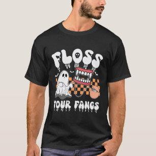 Camiseta 0 Usa Hilo Dental en Tus Colmillos Bruja Halloween