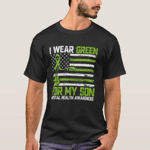 Camiseta 0 Uso Verde Por La Conciencia De La Salud Mental D