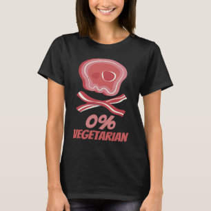 Camiseta 0 Vegetariano Vegano Divertido Come Carne Carnívor