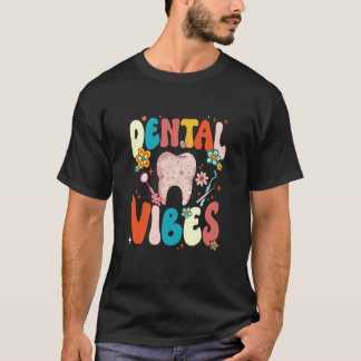 Camiseta 0 Vibraciones Dentales Retro Divertidas Dentista H