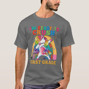 Camiseta 0Db6 Preparado Para Aplastar A Estudiante De 1er G