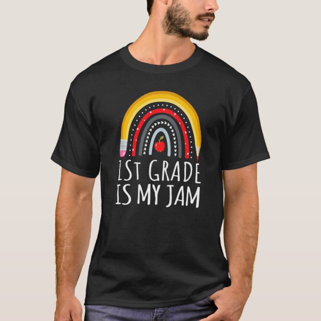 Camiseta 1º Grado Es Mi Jam First Day Back To School (Anverso)