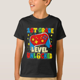 Camiseta 1º Grado Grado Grado Desbloqueado Gratuitos Jugado