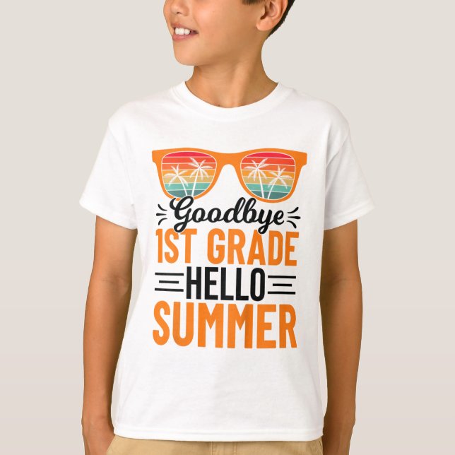 Camiseta 1º Grado Hola verano 3 (Anverso)