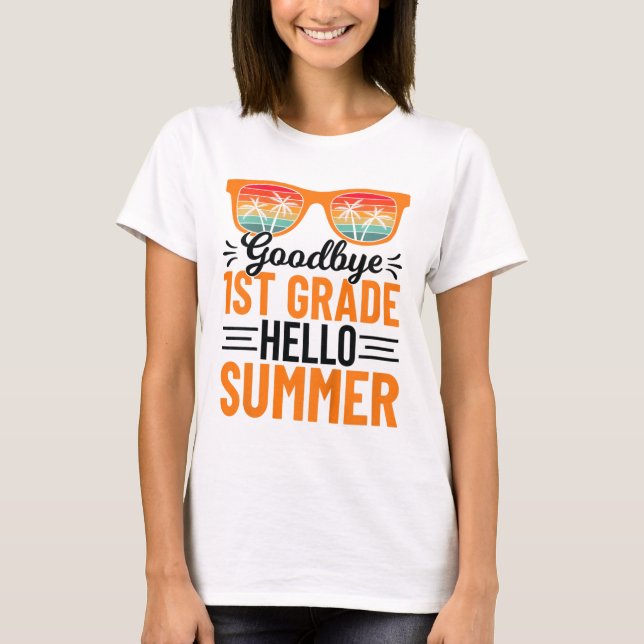 Camiseta 1º Grado Hola verano 3 (Anverso)