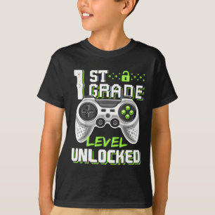 Camiseta 1º Grado Jugador Desbloqueado Primer Día De La Esc