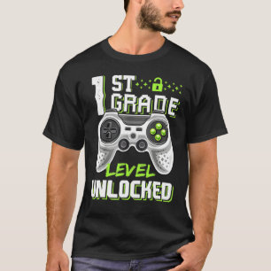 Camiseta 1º Grado Jugador Desbloqueado Primer Día De La Esc