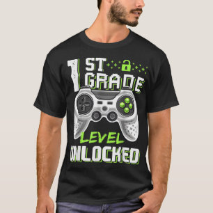 Camiseta 1º Grado Jugador Desbloqueado Primer Día De La Esc