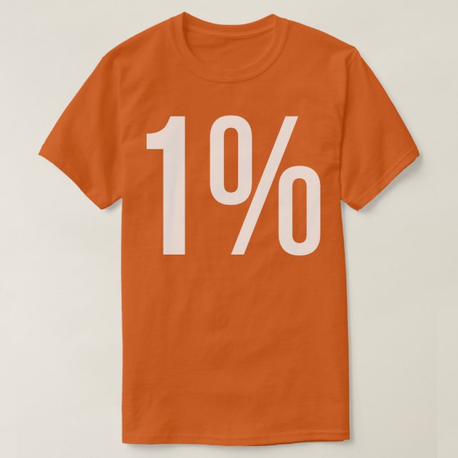 CAMISETA 1 % (Diseño del anverso)