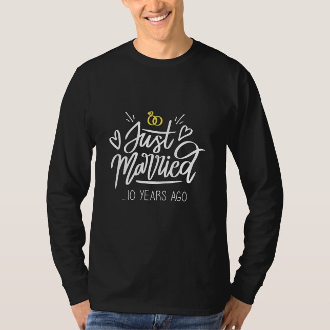 Camiseta 10º Aniversario de Boda (Anverso)