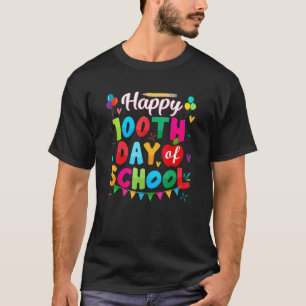 Camiseta 100º día de escuela para maestros Feliz 100 días