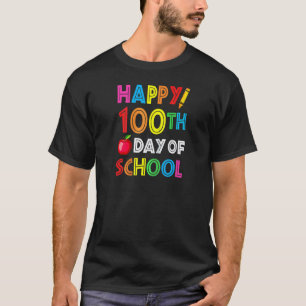 Camiseta 100º día de escuela para maestros Feliz 100 días R