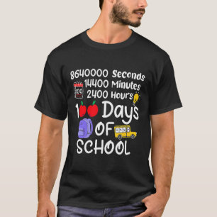 Camiseta 100º Día De La Escuela 100 Días 2400 Horas 144000