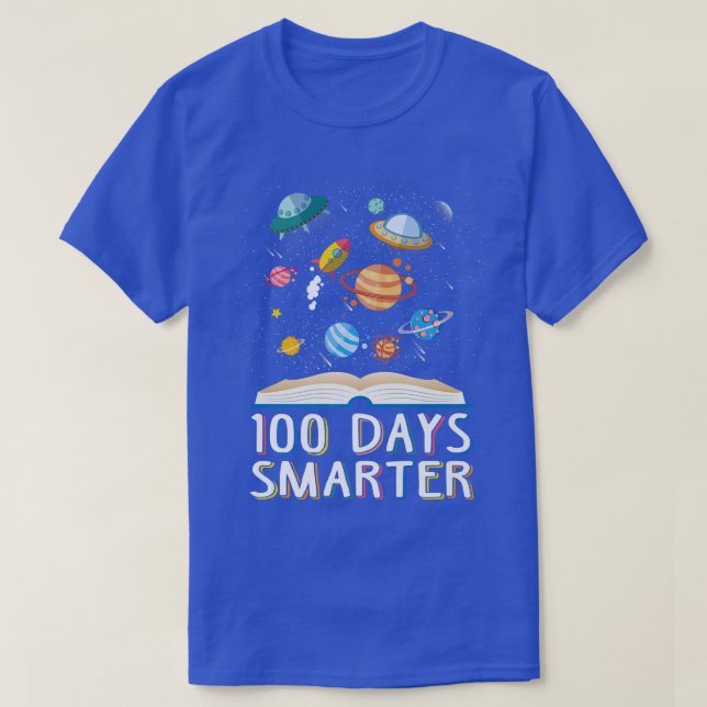 Camiseta 100º Día De La Escuela 100 Días Libros Más Intelig (Diseño del anverso)