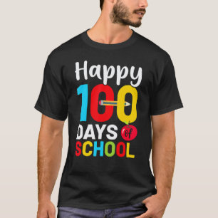 Camiseta 100º día de la escuela divertidos maestros niños f