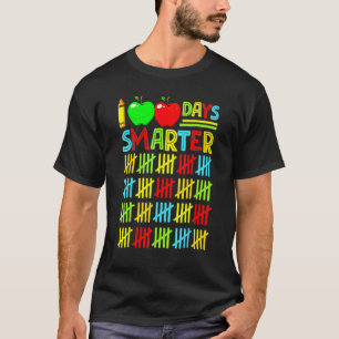 Camiseta 100º día de la escuela maestro niño niño feliz 100