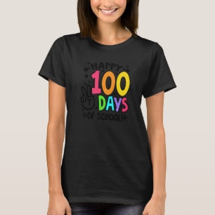 Camiseta 100º día de la escuela maestros niños niño feliz 1