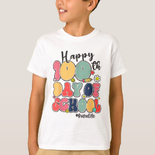 Camiseta 100º Día De La Escuela Para La Vida 100 Días Intel