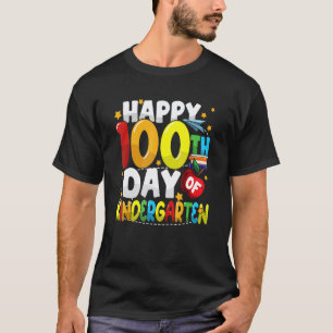 Camiseta 100º día de maestros de jardín de infantes estudia