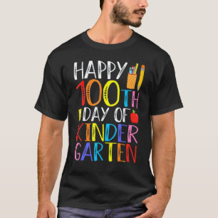 Camiseta 100º Día De Maestros De Kinder Niños 100 Días O