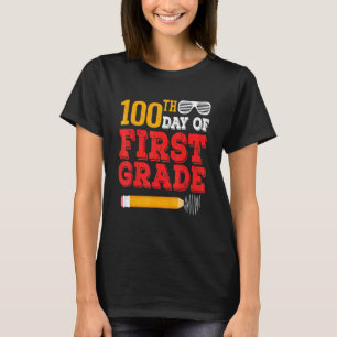 Camiseta 100º día de primer grado 100 días de escuela Maest
