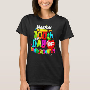 Camiseta 100º día del maestro de jardín de infancia Feliz 1
