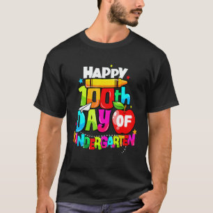 Camiseta 100º día del maestro de jardín de infancia Feliz 1