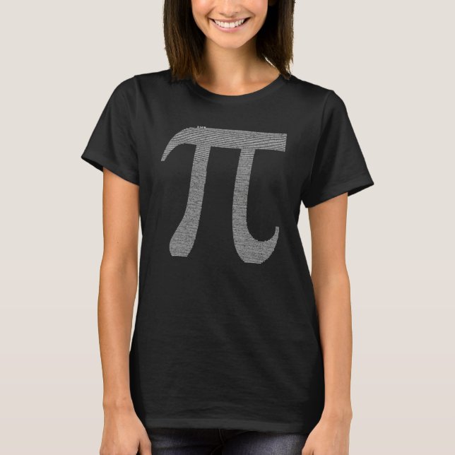 Camiseta 10000 Dígitos Rótulo Matemáticas Pi Día Pi (Anverso)