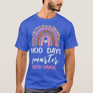 Camiseta 1000 días estudiante de quinto grado de arcoiris p