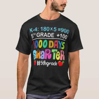 Camiseta 1000 días más inteligentes 1000 días de clase